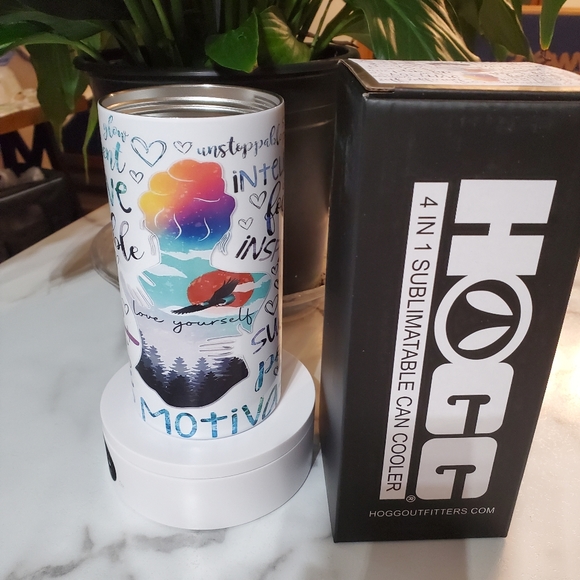 Love Yourself Motivational 4 in 1 Can Cooler 14oz Tumbler 🎉sale - Picture 5 of 16